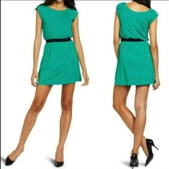 Lilly Pulitzer Dress XS Green Safety Pin Print Shift - Picture 1 of 9